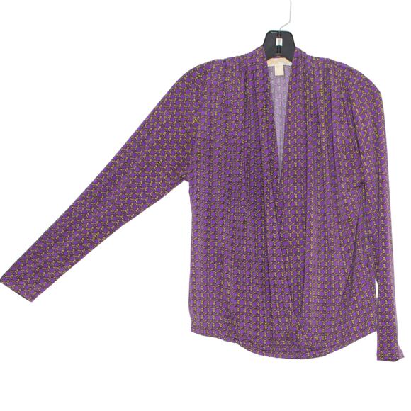 Michael Kors Top Chain Y2K Retro Preppy Dark Academia Business Casual Purple PM - Picture 5 of 5
